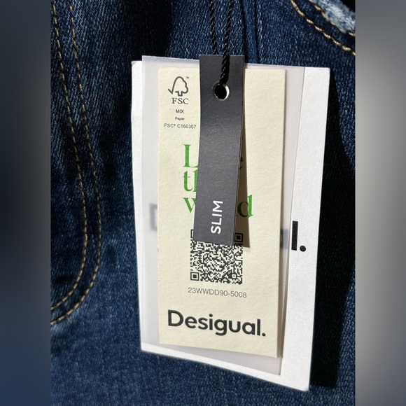 🔥NWT Desigual Skinny Push-Up Jeans - Picture 10 of 16